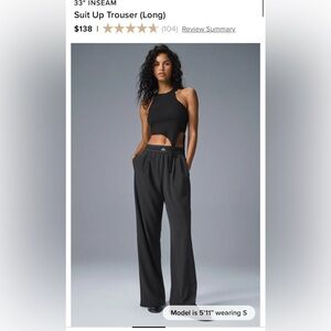 ALO Yoga Black Wide Leg Pants